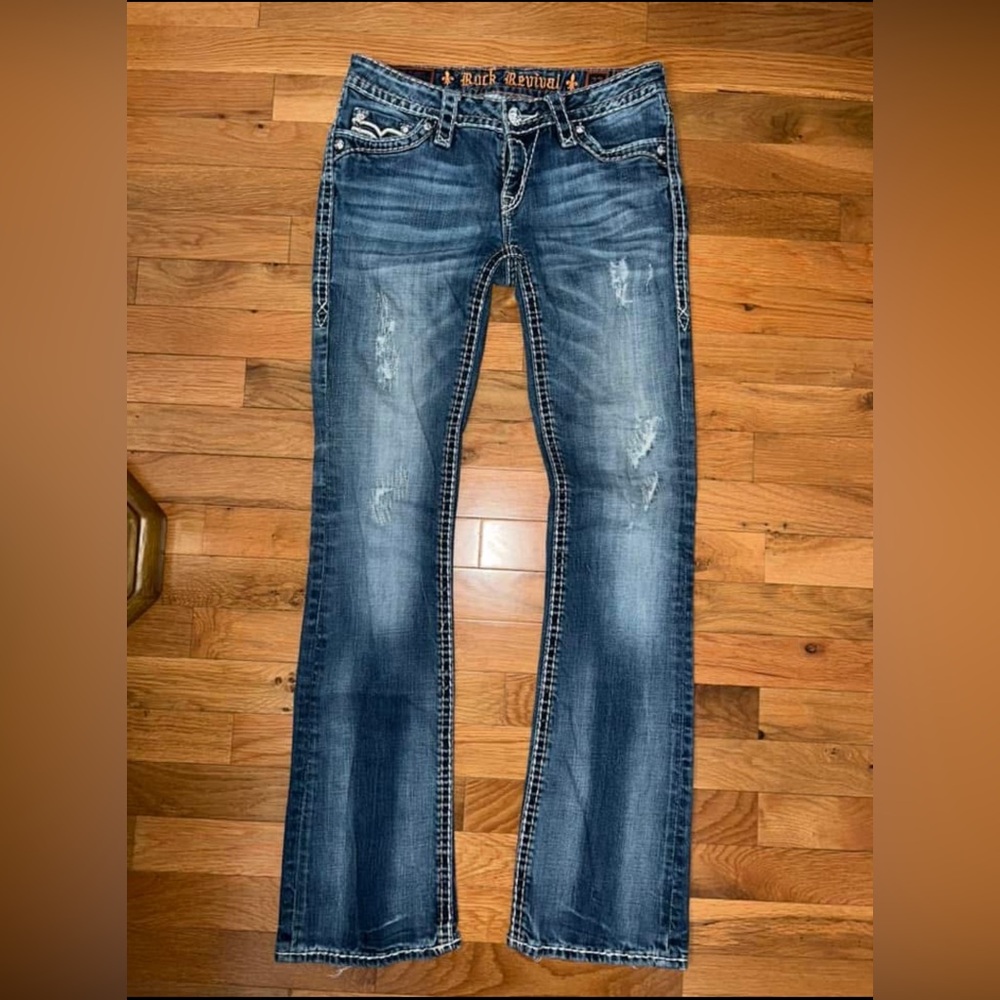 Rock Revival size 27 waist 32 length boot 2% elastane $30